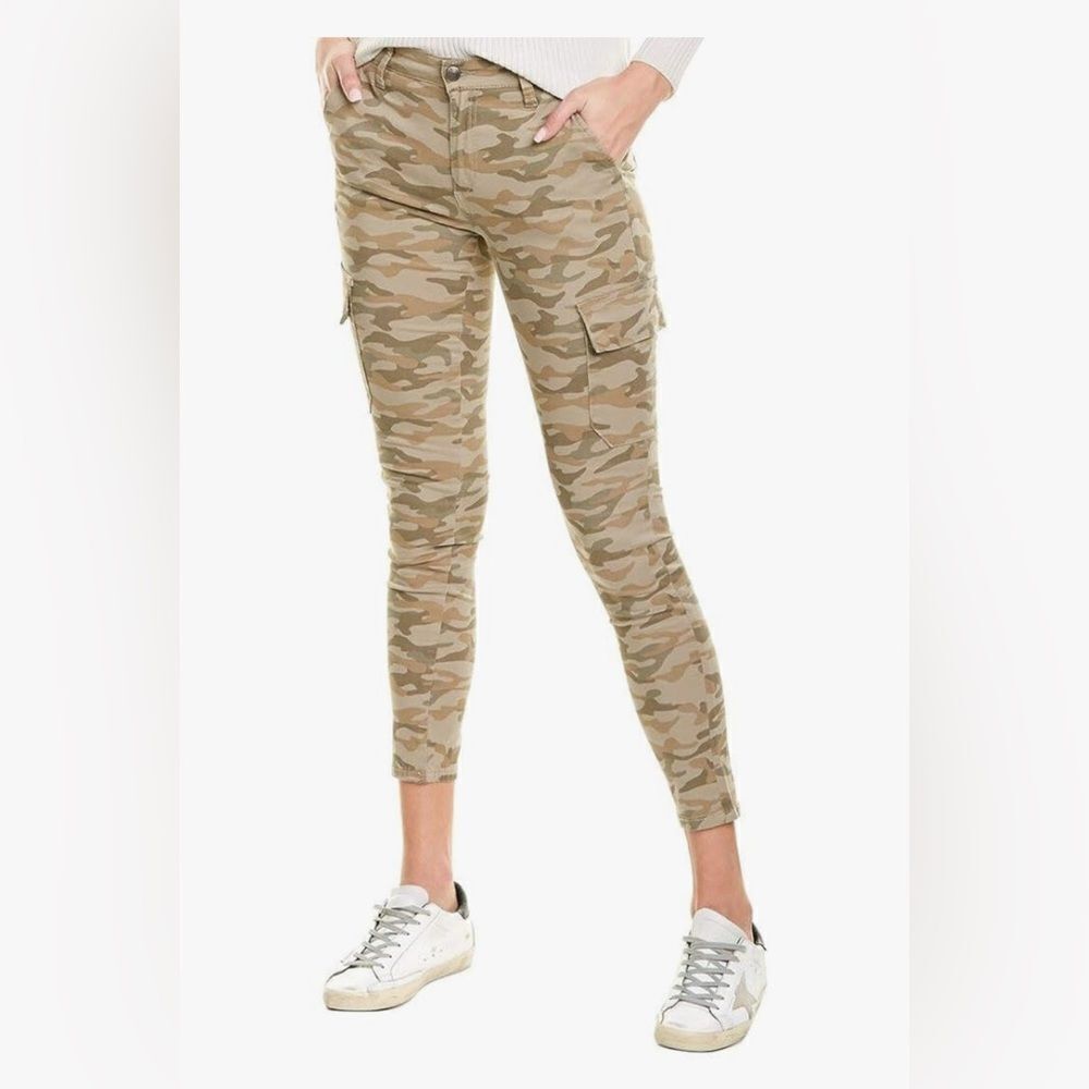 Joe's Jeans - Womens Mid Rise Utility cargo Skinny Jeans - Olive Camo 30